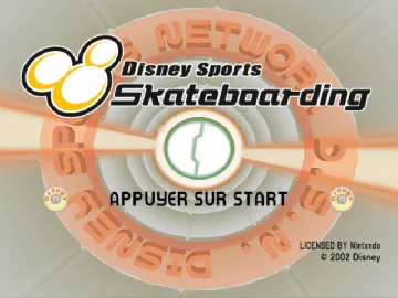 Disney Sports - Skateboarding screen shot title